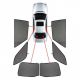 OPEL GRANDLAND 5D 2017+ ΚΟΥΡΤΙΝΑΚΙΑ ΜΑΡΚΕ CAR SHADES - 6 ΤΕΜ.