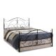 Κρεβάτι EVELYN Μεταλλικό Semy Glossy Black 210x159x109cm