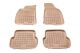 Λαστιχένια πατάκια Rezaw Plast για Audi A4 B6 / B7 (2001-2008) τύπου σκαφάκι - μπεζ - 4τμχ.