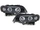 Φανάρια εμπρός angel eyes για BMW X5 (1999-2003) - black , με λάμπες (Η1) - σετ 2τμχ.