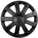 Τάσια Versaco Evo Μαύρο - 16'' σετ - 4τμχ.