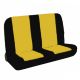 Κάλυμμα Πισινών Καθισμάτων Αυτοκινήτου Neopren Type R Μαύρο-Κίτρινο 2 Τεμάχια (CAR0006131)