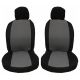 Καλύμματα Μπροστινών Καθισμάτων Υφασμάτινα Smart Style Μαύρο-Γκρι 6 Τεμάχια (CAR0012059)