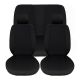 Καλύμματα Καθισμάτων Υφασμάτινα Smart Style Μαύρο-Μαύρο Σετ Εμπρός-Πίσω 8 Τεμάχια 11608 (CAR0012071)