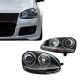 Μπροστινά Φανάρια Set Για Vw Golf V (5) 03-08 / Jetta GTI R32 Look Projectors Μαύρα H7/H7 Με Μοτέρ Depo (CAR0012734)