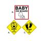 Αντιστατικό Σήμα ''Μωρό Στο Αυτοκίνητο'' 12,5 x 12,5cm 10028 (CAR0018401)