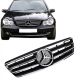 Μάσκα Για Mercedes-Benz C-Class W203 00-07 Amg Look Με 4 Γρίλιες Μαύρο/Χρώμιο 1 Τεμάχιο (CAR0019000)