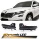 Φλας Καθρέπτη Για Skoda Kodiaq 16+ / Karoq 17+ Black (Vehicles Without Rear View Camera) Dynamic Led Φιμέ 2 Τεμάχια (CAR0022899)