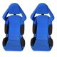 Καθίσματα Bucket TP Ύφασμα Μαύρο/Μπλε Ζευγάρι 2 Τεμαχίων (CAR0025891)