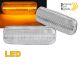 Πλαϊνά Φλας Φτερού Για Mercedes-Benz ML W163 98-02 Led Dynamic Άσπρα 2 Τεμάχια (CAR0026024)