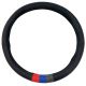 Κάλυμμα Τιμονιού Δερματίνη Tricolore M- Sport Μαύρο Με 3 Χρώματα ///Μ Medium 37-39cm (CAR0029270)