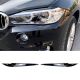 Φρυδάκια Μπροστινών Φαναριών Για Bmw  X5 F15 & X6 F16 2013-2018 Βαμμένα Μάυρο Γυαλιστερό Χρώμα 2 Τεμάχια (CAR0029452)