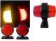 Σέτ LED Όγκου Σκουλαρίκι Κερατάκια 12V - 24V IP66 Κόκκινό / Πορτοκαλί NEON Εφέ FZ2X-MAR515