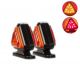 Σετ LED Όγκου Κερατάκια Τρίγωνο 12V / 24V IP67 Κόκκινό / Πορτοκαλί 6.5cm FZ2XMAR547