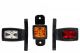 Σέτ LED Όγκου Κερατάκια Τριπλά 12V / 24V IP67 Κόκκινό / Λευκό / Πορτοκαλί 100mm x 79mm FZ2XMAR905