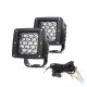 LED Προβολάκια Σετ 2 Τεμάχιων 10-30 Volt με 2 Λειτουργιές Λευκό - Πορτοκαλί IP68 FZHAL484