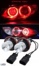 Λάμπες Αυτοκινήτου Angel Eyes για BMW E39 / E60 / E53 X5 / E65 / E87 / E63 LED Κόκκινο 5W 2τμχ. FZKRU166