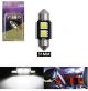 Σωληνωτός LED 31mm Can Bus με 2 SMD 5050 Ψυχρό Λευκό 2 Τεμάχια FZKRU651