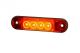 LED Όγκου Е-Mark 12V / 24V IP68 Κόκκινο Με 4 SMD 8см FZPL0020