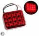 LED Φως Ομίχλης Κόκκινο 12V E-Mark 100mm x 80mm x 25mm FZST0507