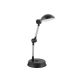 GloboStar® MICHEL 202-0061 Επιτραπέζιο Φωτιστικό Πορτατίφ LED 6W 540lm 120° AC220-240V IP20 Ψυχρό Λευκό 6000K Μαύρο Πλαστικό - Μ20 x Π14.5 x Υ33cm - 2 Χρόνια Εγγύηση