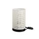 GloboStar® CYLINDER 203-0184 Μοντέρνο Επιτραπέζιο Φωτιστικό Πορτατίφ Μονόφωτο 1 x E27 IP20 Μαύρο Μέταλλο με Λευκό Πλαστικό - Μ14 x Π14 x Υ21cm