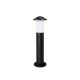 GloboStar® GARDENIO 203-0248 Μοντέρνο Επιδαπέδιο Φωτιστικό Κολωνάκι Κήπου Μονόφωτο 1 x E27 IP44 Μαύρο Πλαστικό Σώμα - Μ15 x Π15 x Υ57cm