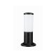 GloboStar® GARDENIO 203-0249 Μοντέρνο Επιδαπέδιο Φωτιστικό Κολωνάκι Κήπου Μονόφωτο 1 x E27 IP44 Μαύρο Πλαστικό Σώμα - Μ15 x Π15 x Υ31cm