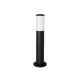 GloboStar® GARDENIO 203-0251 Μοντέρνο Επιδαπέδιο Φωτιστικό Κολωνάκι Κήπου Μονόφωτο 1 x E27 IP44 Μαύρο Πλαστικό Σώμα - Μ15 x Π15 x Υ56cm