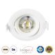 GloboStar® DE VALERA 60183 Χωνευτό LED Κινούμενο Spot Downlight 5W 485lm 60° AC 220-240V IP44 Φ9cm x Υ4cm - Στρόγγυλο - Λευκό - Φυσικό Λευκό 4500K - Bridgelux Chip - TÜV Certified Driver - 5 Χρόνια Εγγύηση