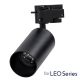 GloboStar® LEO 60353 Μοντέρνο Φωτιστικό Οροφής Σποτ Μονόφωτο 1 x GU10 IP20 Μαύρο Αλουμίνιο - Μ6 x Π6 x Υ19cm - 5 Χρόνια Εγγύηση