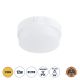 GloboStar® REVANO 61013 LED Πλαφονιέρα Οροφής Στρόγγυλη Φ12 12W 1080lm 180° AC 220-240V Αδιάβροχη IP54 Φ12 x Υ4.5cm Θερμό Λευκό 2700K - 2 Χρόνια Εγγύηση