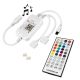 GloboStar® 73431 Ασύρματος Bluetooth LED RGB & Music Controller Sound Activated με Χειριστήριο IR & 2 Εξόδους RGB DC 5-24V Max 144W