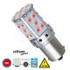 GloboStar® 81240 Λάμπα Αυτοκίνητου 1156 - BA15S - P21W 2nd Generation Can-Bus Extreme Series LED 35 SMD 3030 17W 2040lm 360° DC 12V IP20 Κόκκινο