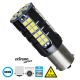 GloboStar® 81250 Λάμπα Αυτοκίνητου 1156 - BA15S - P21W 3rd Generation Can-Bus Extreme Series LED 66 SMD 3030 15W 2250lm 360° DC 12V IP20 Ψυχρό Λευκό 6000K