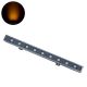 GLOBOSTAR® WASHER-NAIA 90171 Μπάρα Φωτισμού Wall Washer LED 9W 945lm 30° DC 24V Αδιάβροχο IP65 Αρχιτεκτονικό Πορτοκαλί 2200K Dimmable - Γκρι Ανθρακί - Μ50 x Π4 x Υ5cm - 3 Χρόνια Εγγύηση