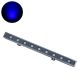 GLOBOSTAR® WASHER-NAIA 90175 Μπάρα Φωτισμού Wall Washer LED 9W 900lm 30° DC 24V Αδιάβροχο IP65 Μπλε Dimmable - Γκρι Ανθρακί - Μ50 x Π4 x Υ5cm - 3 Χρόνια Εγγύηση