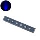 GLOBOSTAR® WASHER-VAIA 90182 Μπάρα Φωτισμού Wall Washer LED 6W 600lm 30° DC 24V Αδιάβροχο IP65 Μπλε Dimmable - Γκρι Ανθρακί - Μ30 x Π4 x Υ5cm - 3 Χρόνια Εγγύηση