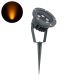 GLOBOSTAR® TREELIGHT-TZINA 90353 Σποτ Φωτισμού για Φυτά - Δέντρα με Βάση Κήπου / Καρφωτό LED 6W 510lm 10° DC 24V Αδιάβροχο IP65 Αρχιτεκτονικό Πορτοκαλί 2200K Dimmable - Γκρι Ανθρακί - Μ14 x Π12.5 x Υ12.5cm - 3 Χρόνια Εγγύηση