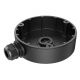 DS-1280ZJ-DM8 BlackJunction Box for DOME Cameras, Appearance Hikvision White, Material Aluminum Alloy, Dimension Φ126.7 mm × 35 mm, Weight 210g. For models DS-2CD23x3G0, DS-2CD23x3G2, DS-2CD23x5FDW